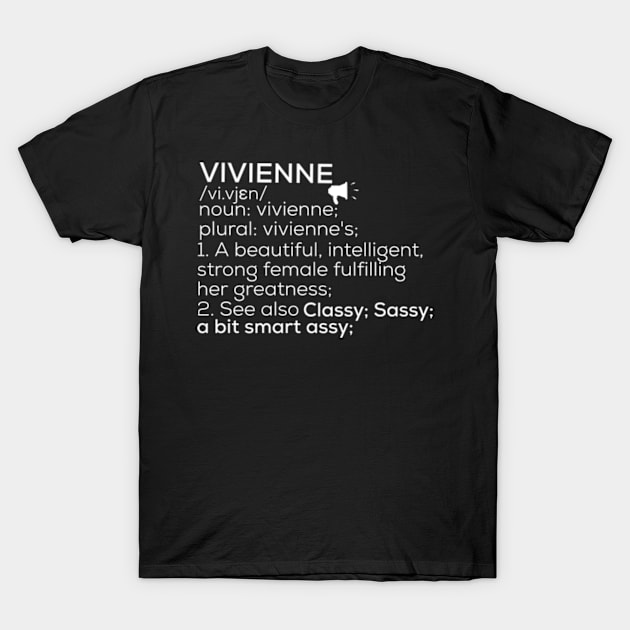 Vivienne Name Vivienne Definition Vivienne Female Name Vivienne Meaning T-Shirt by TeeLogic